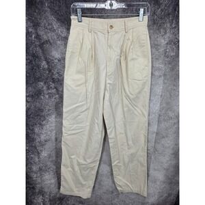 Vtg Ralph Lauren Pants Womens 8 Beige Straight‎ Golf Pleated Comfort Vtg Y2K